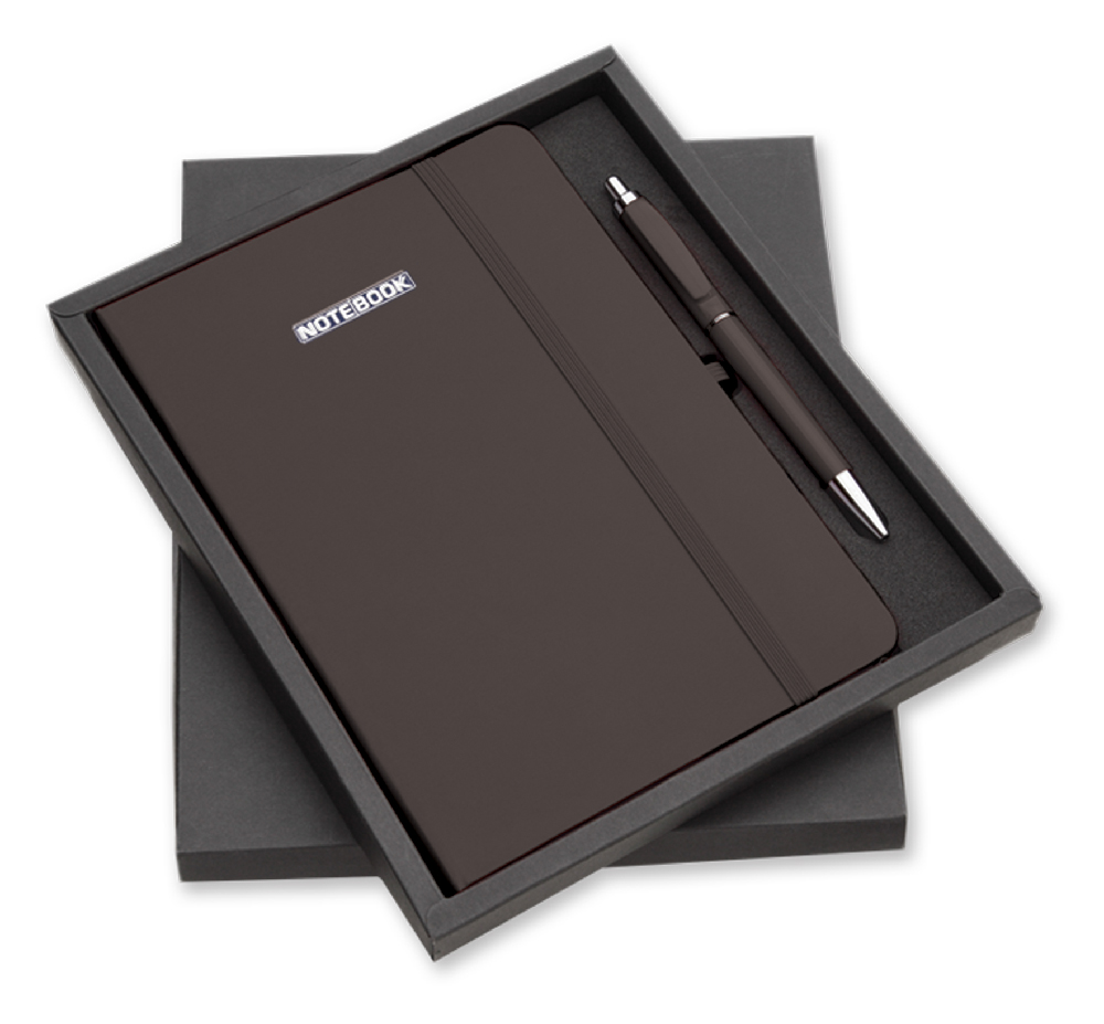 SET NOTES C/ELASTICO F.TO 15x21 + PENNA IN ASTUCCIO