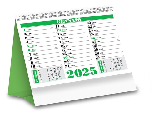[MG-06083] OLANDESE da TAVOLO "MINICOLOR" 12Fg.F.to 16,5x14,5 (VERDE)