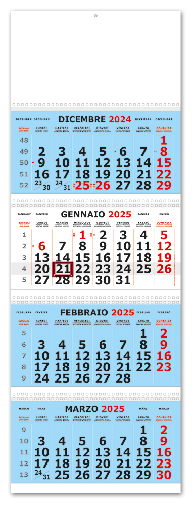 OLANDESE QUADRITTICO "4SPIRALI" F.to 32,5x90