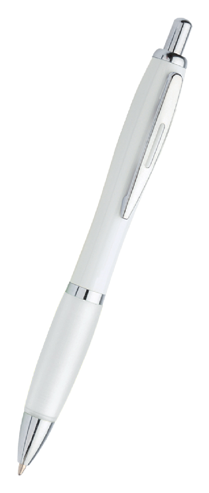 PENNA "ILENIA"FUSTO BIANCO CLIP MET.