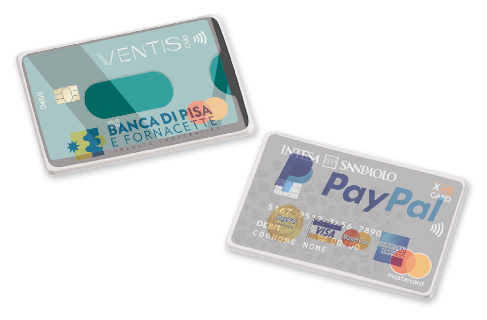 CUSTODIA PROTEZIONE PERCARD IN PVC