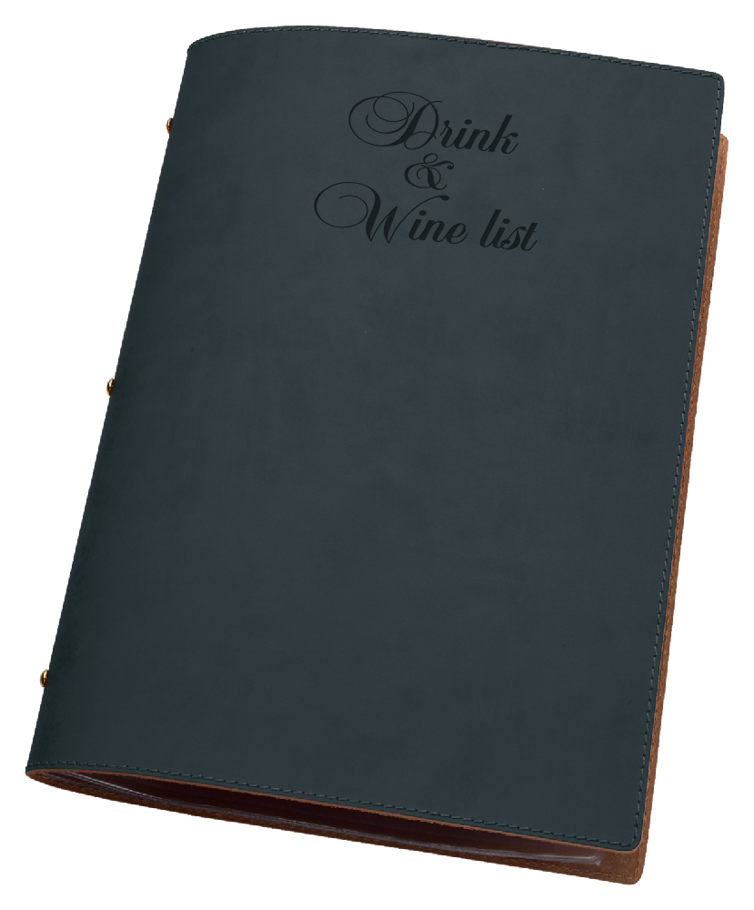 DRINK & WINE LIST IN CUOIO RIG.
