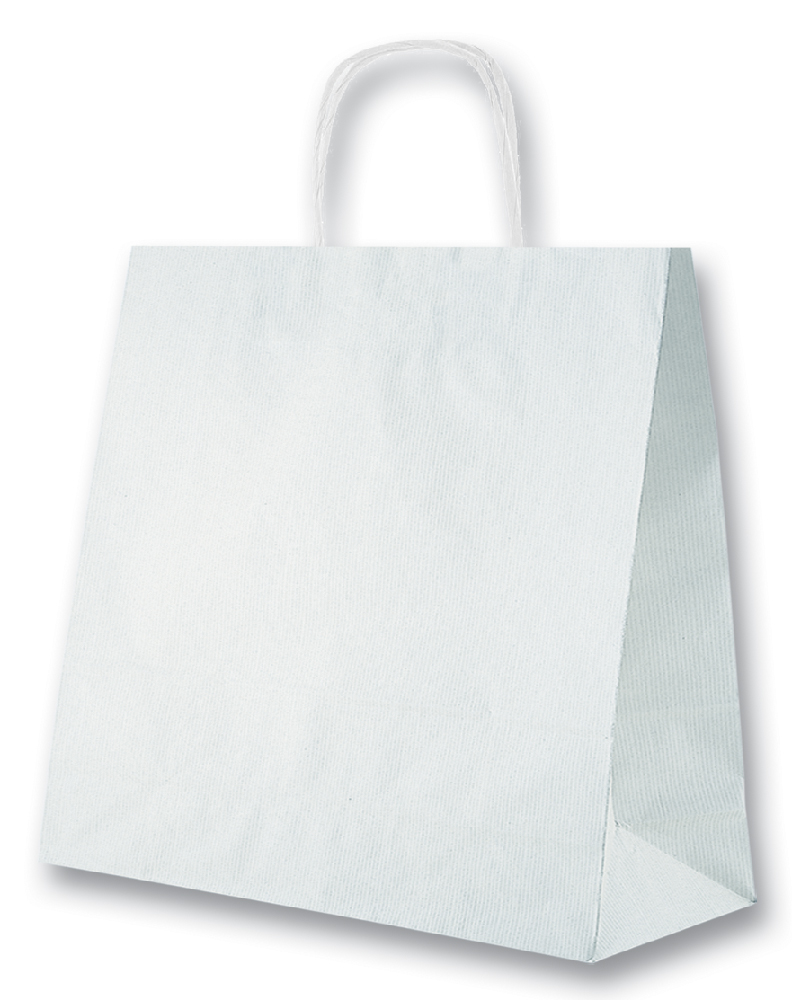 SHOPPER MANICA RITORTA IN CARTA KRAFT CM.32X17X45