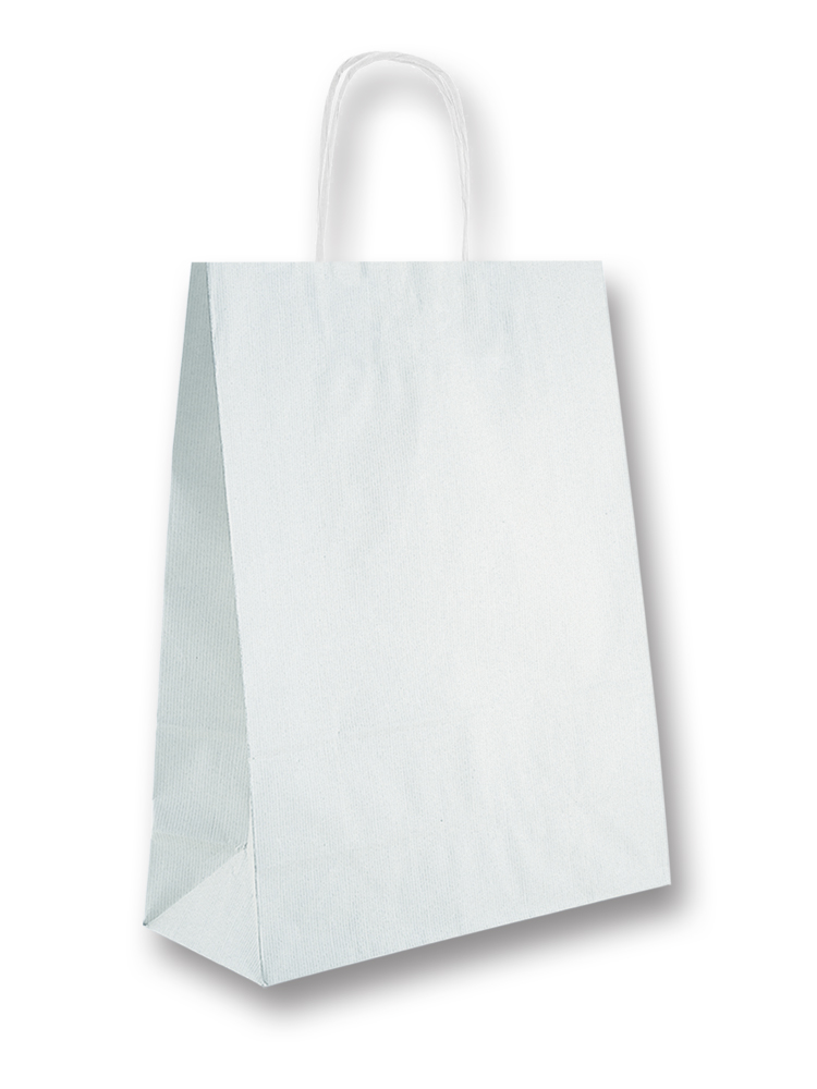 SHOPPER MANICA RITORTA IN CARTA KRAFT CM.19x8x23