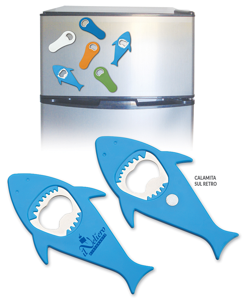 APRIBOTTIGLIA "SHARK" CON MAGNETE