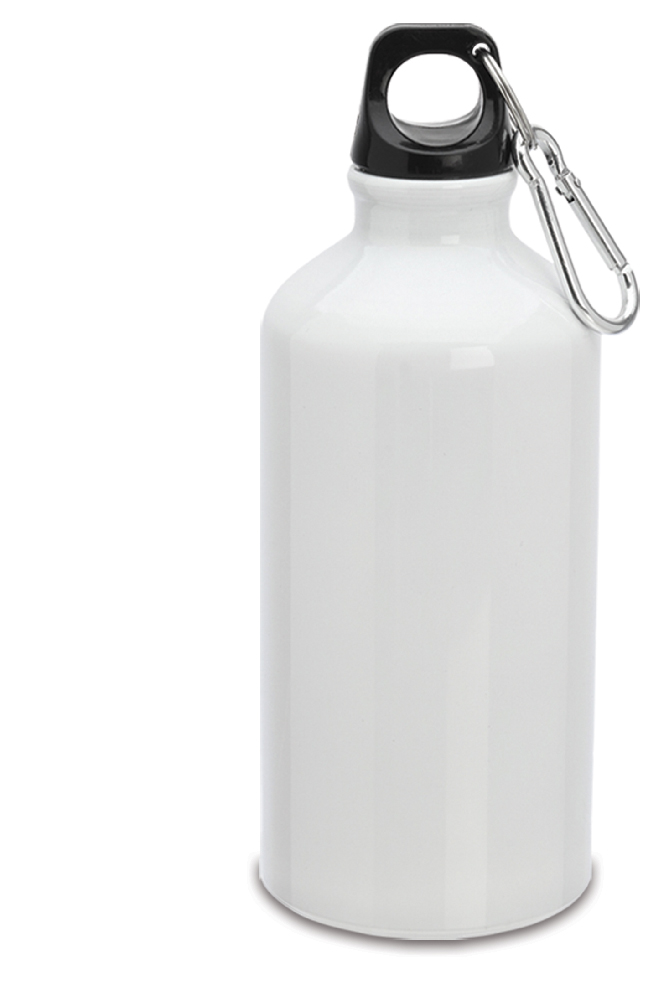 BORRACCIA ALLUMINIO 400ML C/MOSCHETTONE