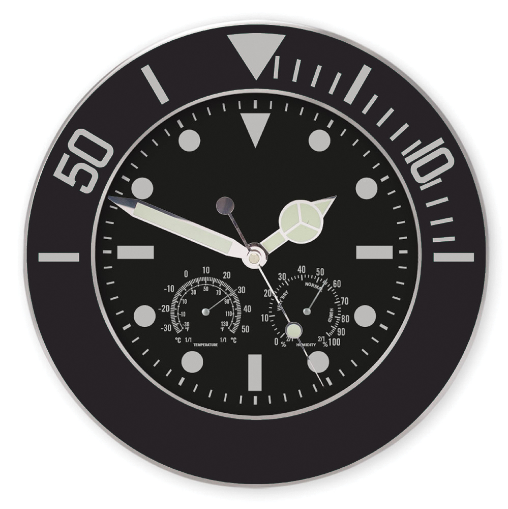 OROLOGIO+TERMOMETR+IGROMETRO DA MURO CIRC.