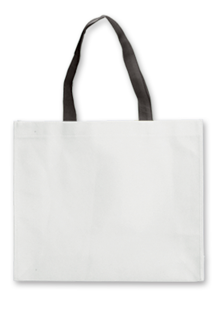 BORSA BIANCA TNT MANICICOLORATI CM.40x35x12