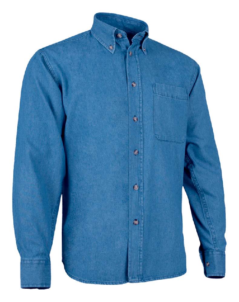 CAMICIA UOMO DENIM MANICHE LUNGHE 200GR