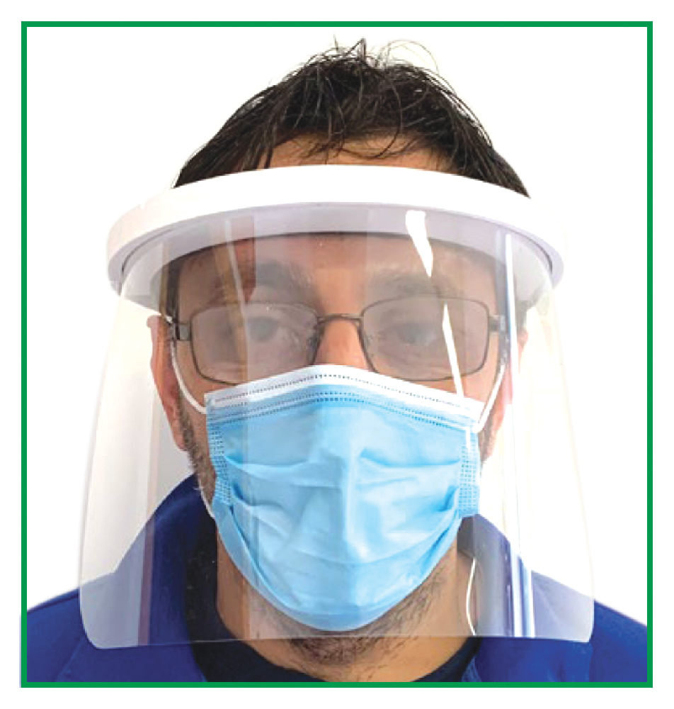 VISIERA PROTETTIVA CERTIFICATA DPI CAT.2 MADE IN ITALY