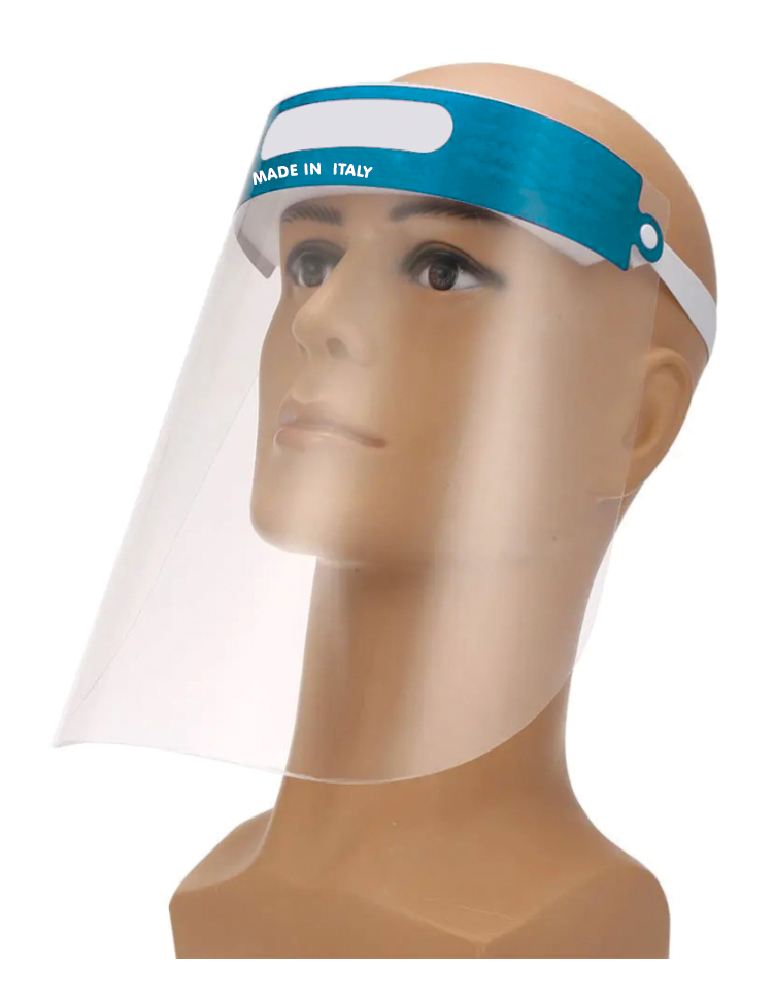 VISIERA PROTETTIVA IN PET da 500 micron MADE IN ITALY