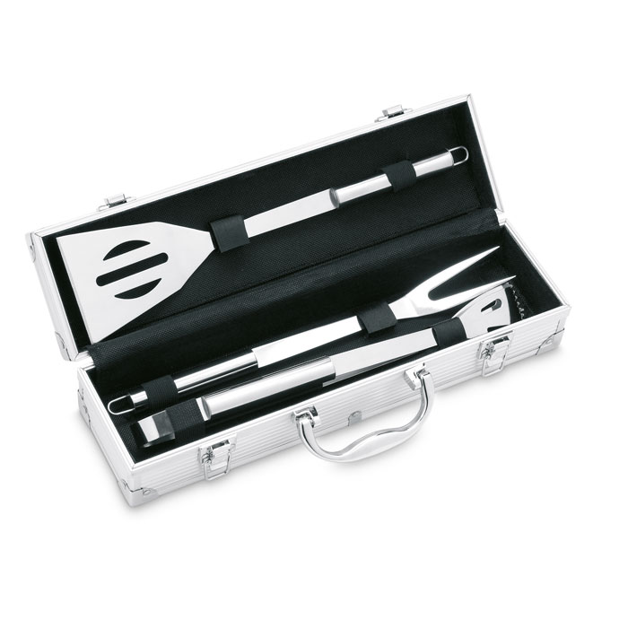 Valigetta con 3 strumenti BBQ