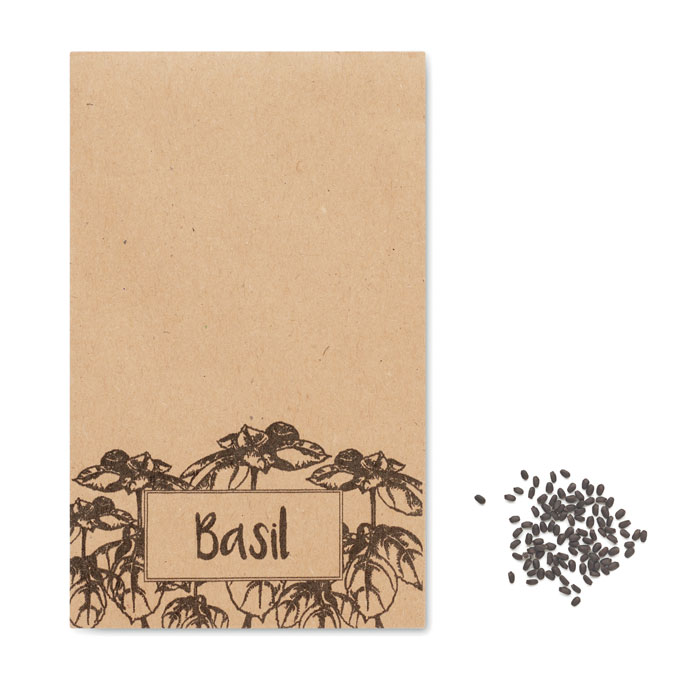 Semi di basilico in busta kraft