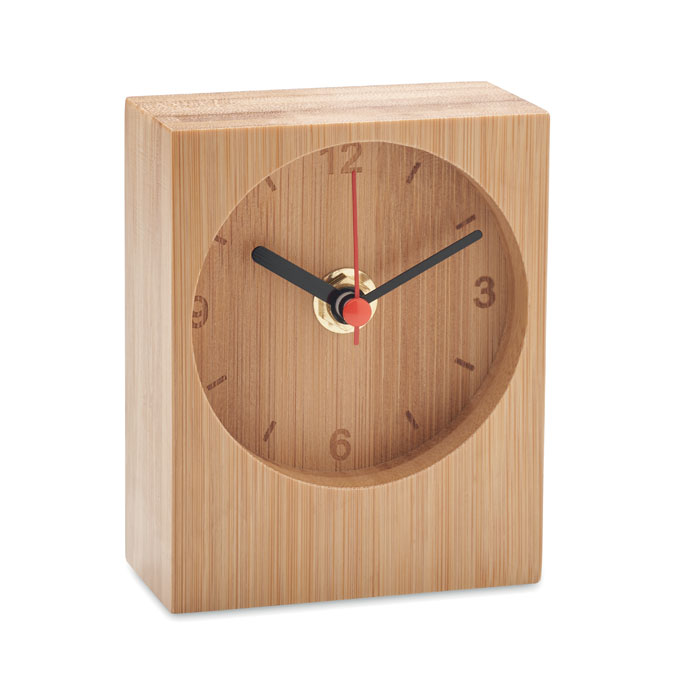 Orologio da tavolo in bambù