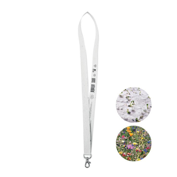 Lanyard in carta, con gancio