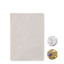 Foglio A6 in carta con semi