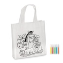 Mini borsa shopper da colorare