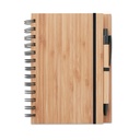 Notebook in bamboo con penna