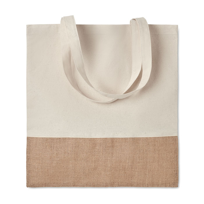 Shopper con dettagli in juta