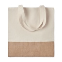 Shopper con dettagli in juta