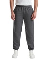 PANTALONI FELPATI CON ELASTICO ALLA CAVIGLIA
