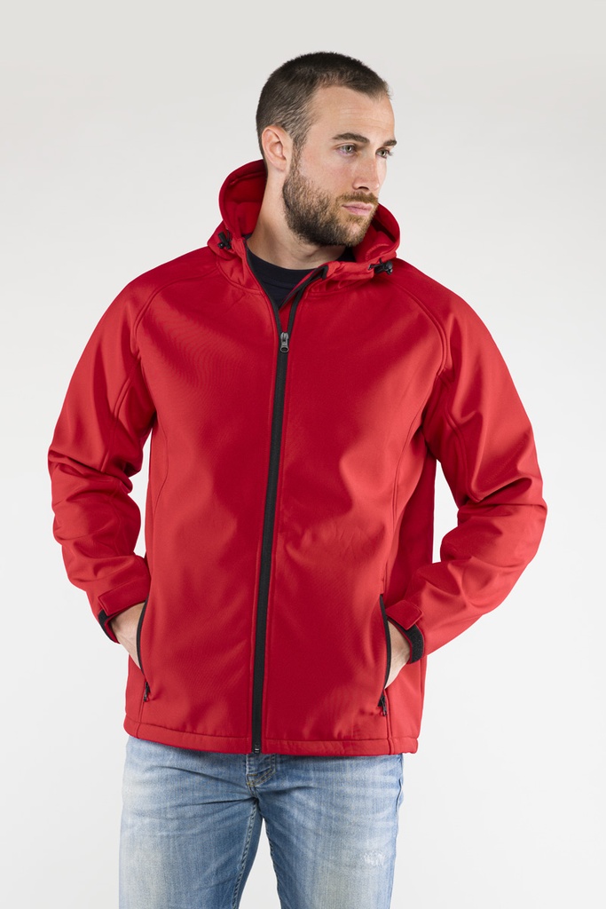 GIACCA SOFTSHELL ZIP E CAPPUCCIO