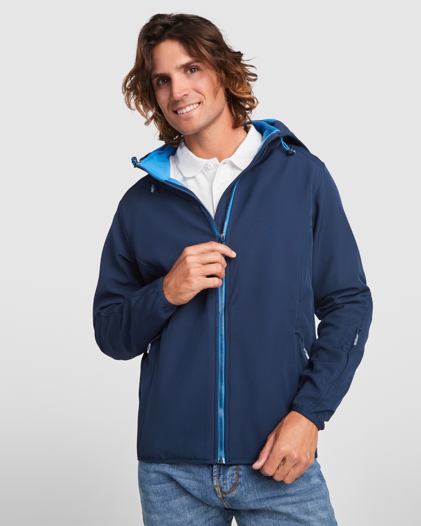 GIACCA SOFTSHELL ZIP E CAPPUCCIO UOMO