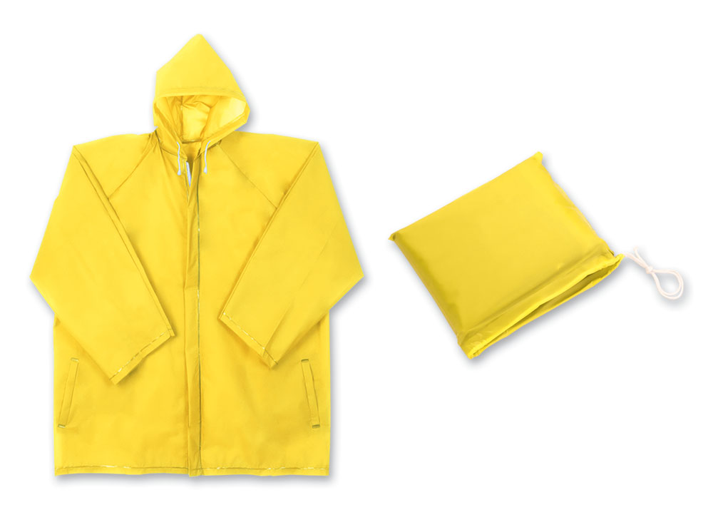 IMPERMEABILE C/CAPPUCCIO IN PVC