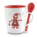 Tazza con cucchiaino integrato