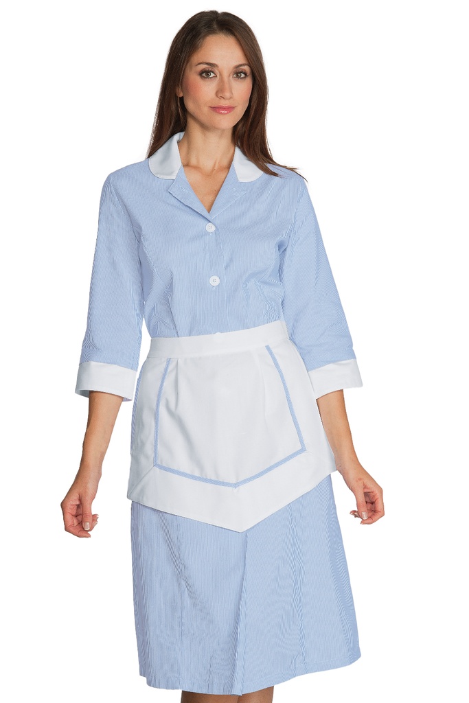 Camice Lipari con Grembiulino - Manica 3/4 - 100% Cotone - Piquet