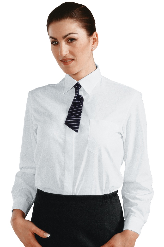 Camicia Donna - Manica Lunga - 65% Poliestere 35% Cotone