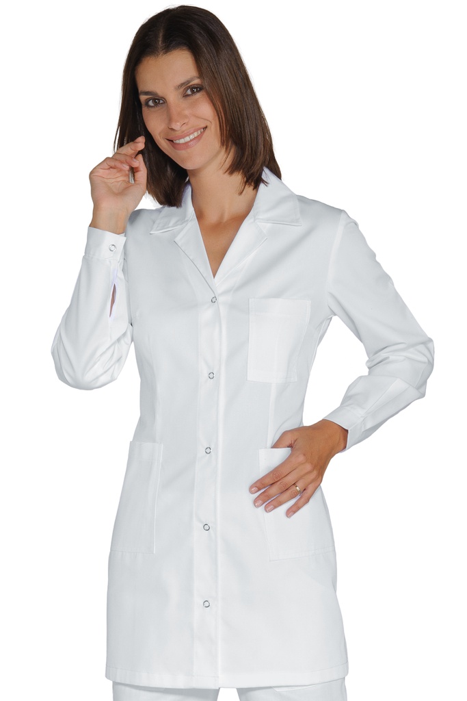 Casacca Marbella bottoni a pressione - Manica Lunga - 65% Poliestere 35% Cotone - 195 Gr/m²