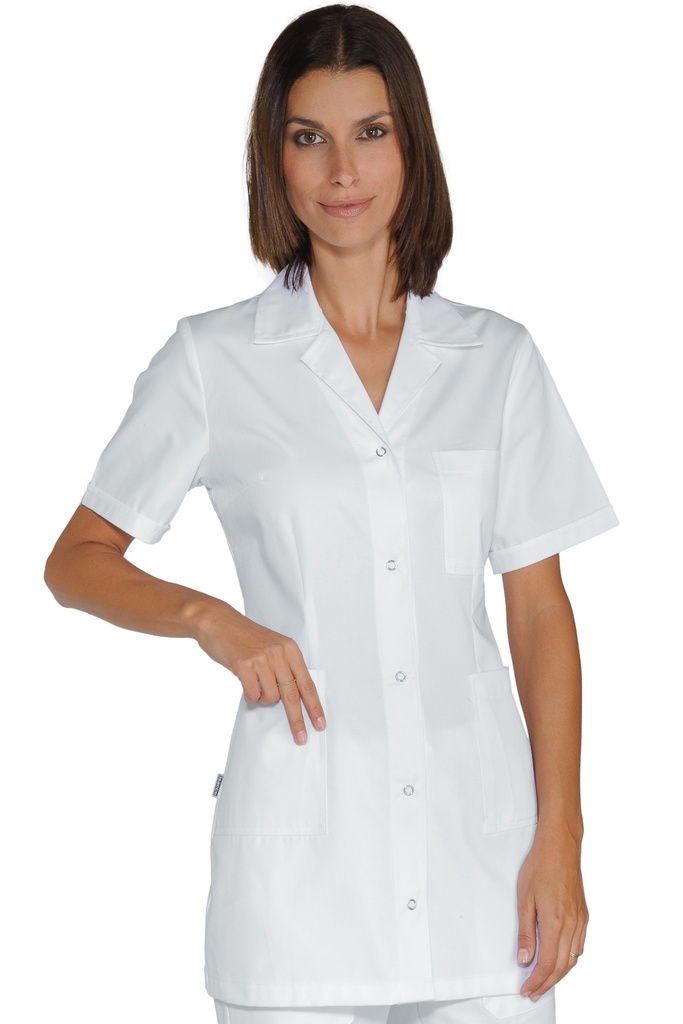 Casacca Marbella bottoni a pressione - Mezza Manica - 65% Poliestere 35% Cotone - 150 Gr/m²