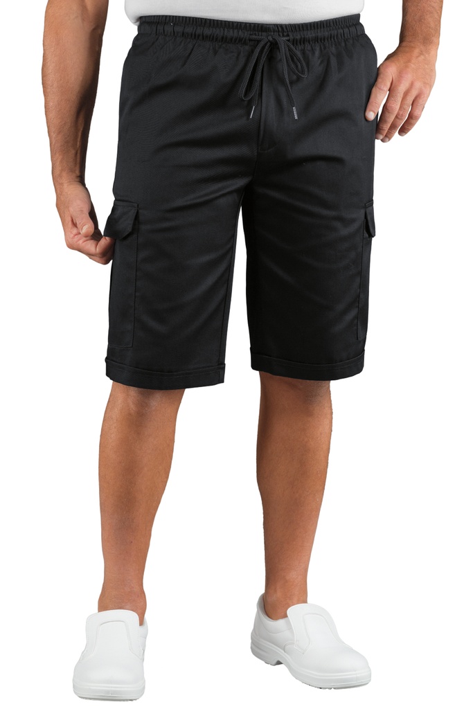 Pantacargo Short con elastico - 65% Poliestere 35% Cotone