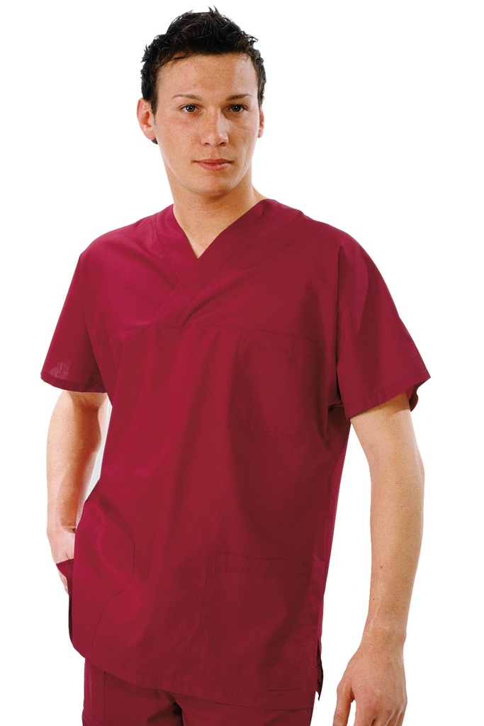 Casacca Collo a V  - 65% Poliestere 35% Cotone