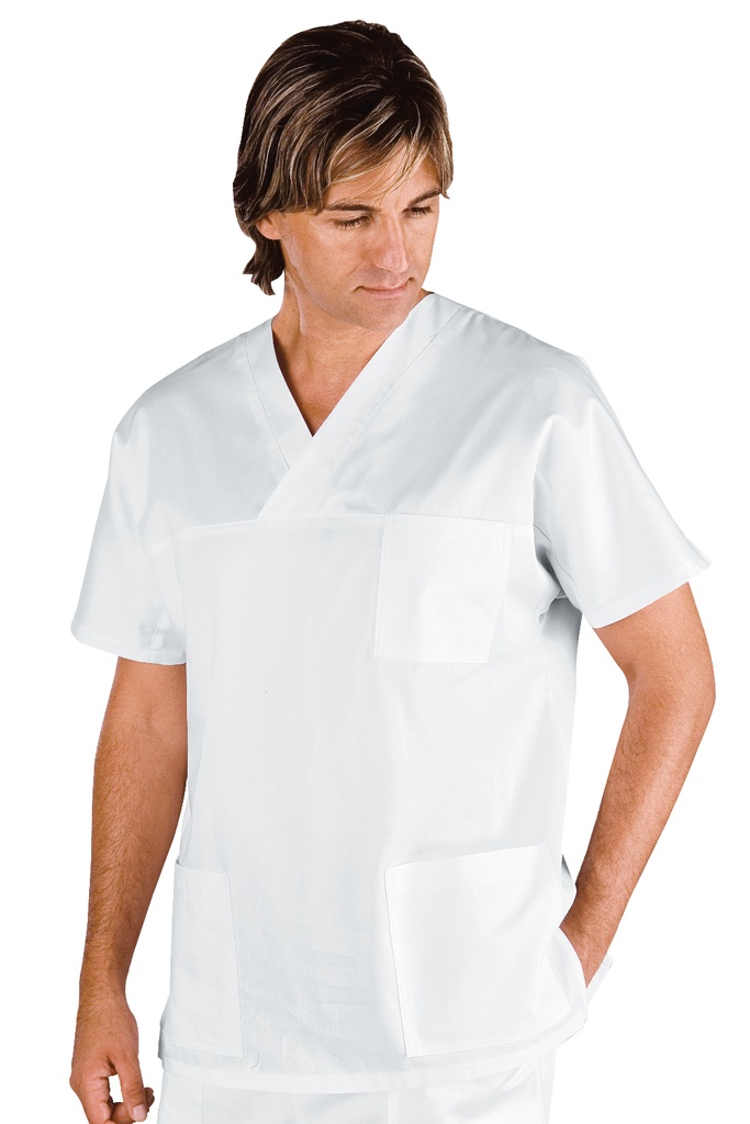 Casacca Collo a V  - 65% Poliestere 35% Cotone - 150 Gr/m²