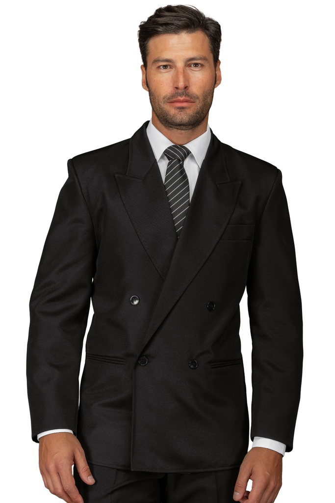 Giacca Uomo Doppio Petto Collo Lancia - 100% Poliestere
