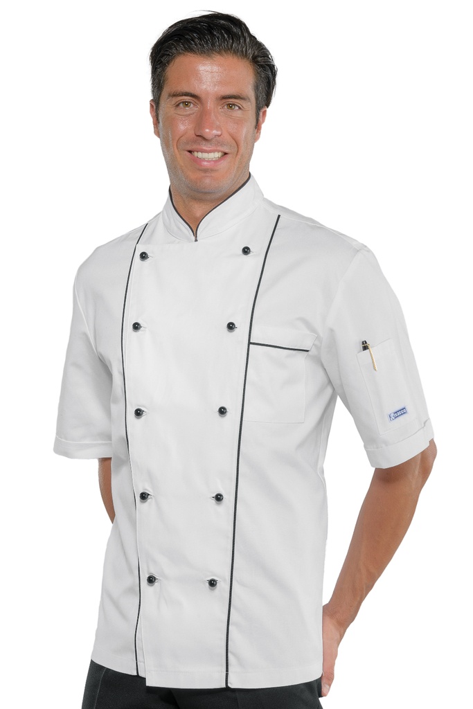 Giacca cuoco Profilata - Mezza Manica - 100% Cotone