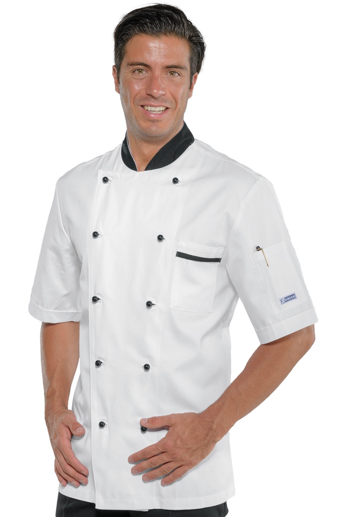 Giacca Cuoco Bicolore - Mezza Manica - 100% Cotone