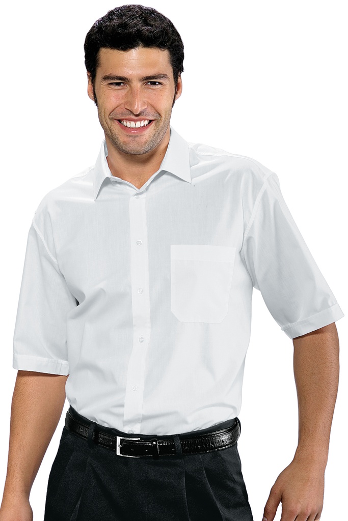 Camicia Uomo - Mezza Manica - 65% Poliestere 35% Cotone