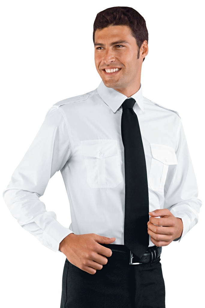 Camicia Pilota - Manica Lunga - 65% Poliestere 35% Cotone