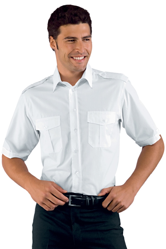 Camicia Pilota - Mezza Manica - 65% Poliestere 35% Cotone
