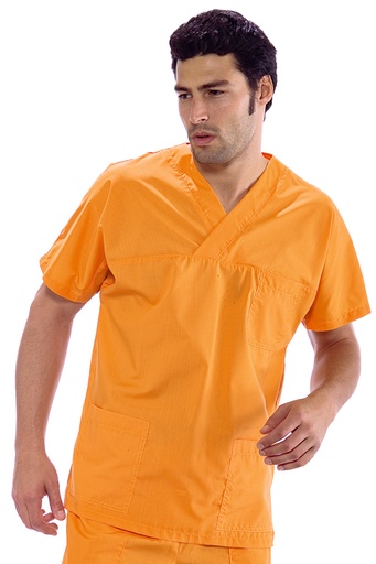 Casacca Collo a V  - 65% Poliestere 35% Cotone
