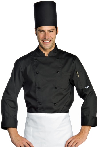 Giacca Cuoco Classica Bottoni Antipanico - Manica Lunga - 65% Poliestere 35% Cotone - 125 Gr/m²