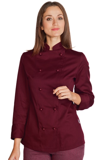 Giacca Lady Chef bottoni antipanico - Manica Lunga - 65% Poliestere 35% Cotone