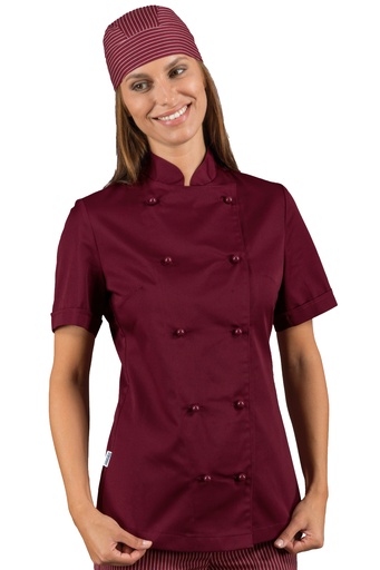 Giacca Lady Chef bottoni antipanico - Mezza Manica - 65% Poliestere 35% Cotone