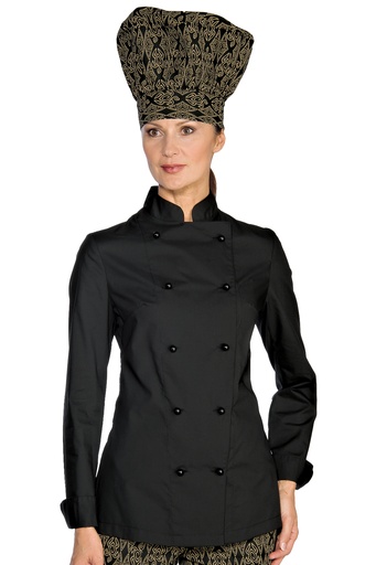 Giacca Lady Chef bottoni antipanico - Manica Lunga - 65% Poliestere 35% Cotone - 125 Gr/m²