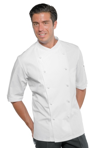 Giacca cuoco Panama - Mezza Manica - 100% Cotone