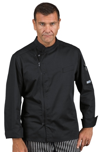 Giacca cuoco Bilbao Zip - 65% Poliestere 35% Cotone