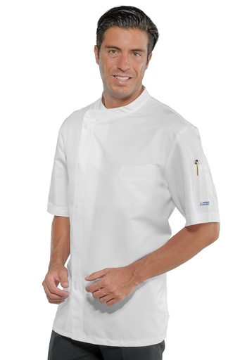 Giacca cuoco Bilbao - Mezza Manica - 65% Poliestere 35% Cotone - 195 Gr/m²